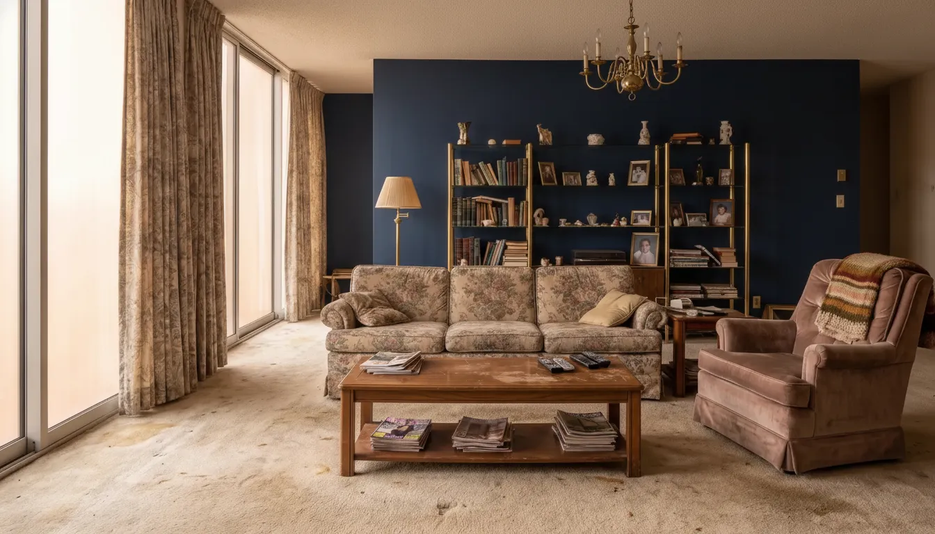 After: Navy walls