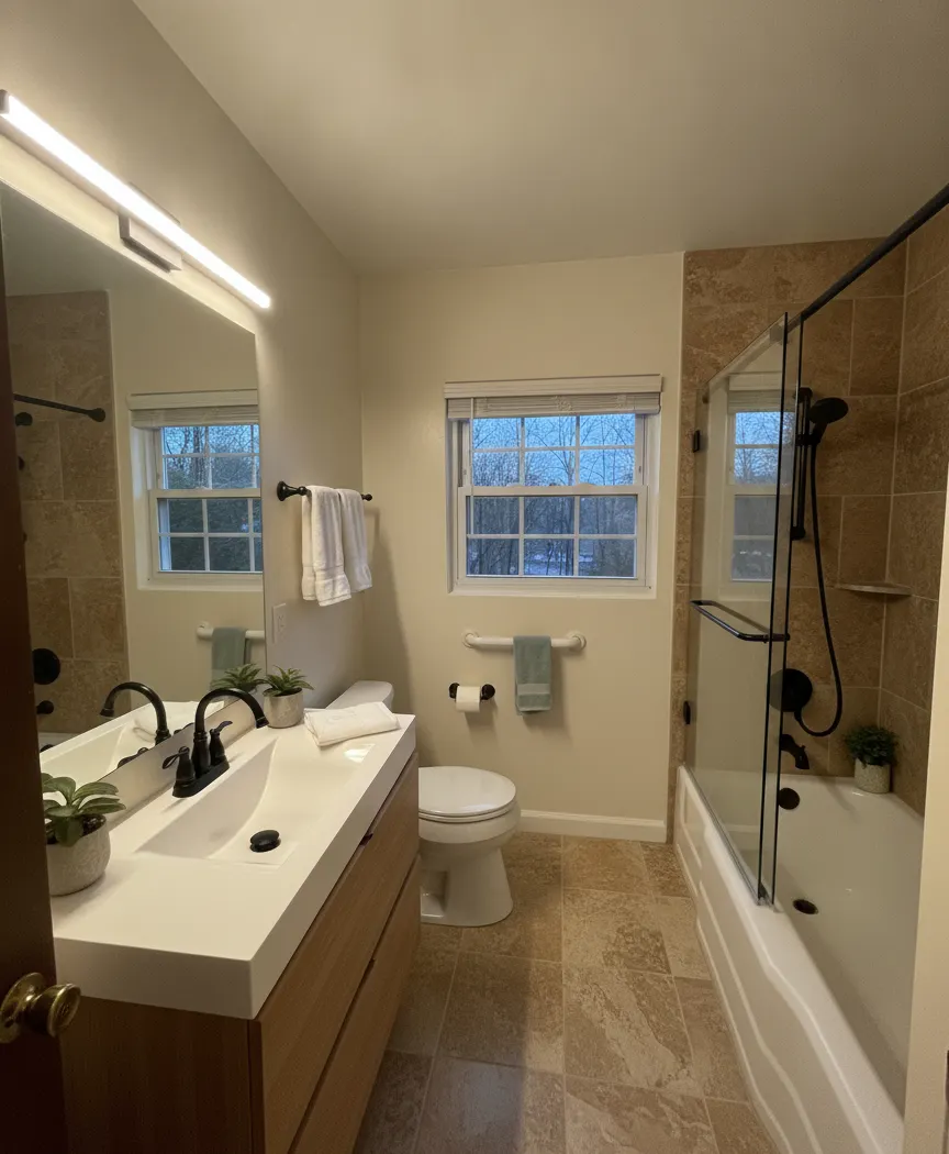 After: Warm stone spa