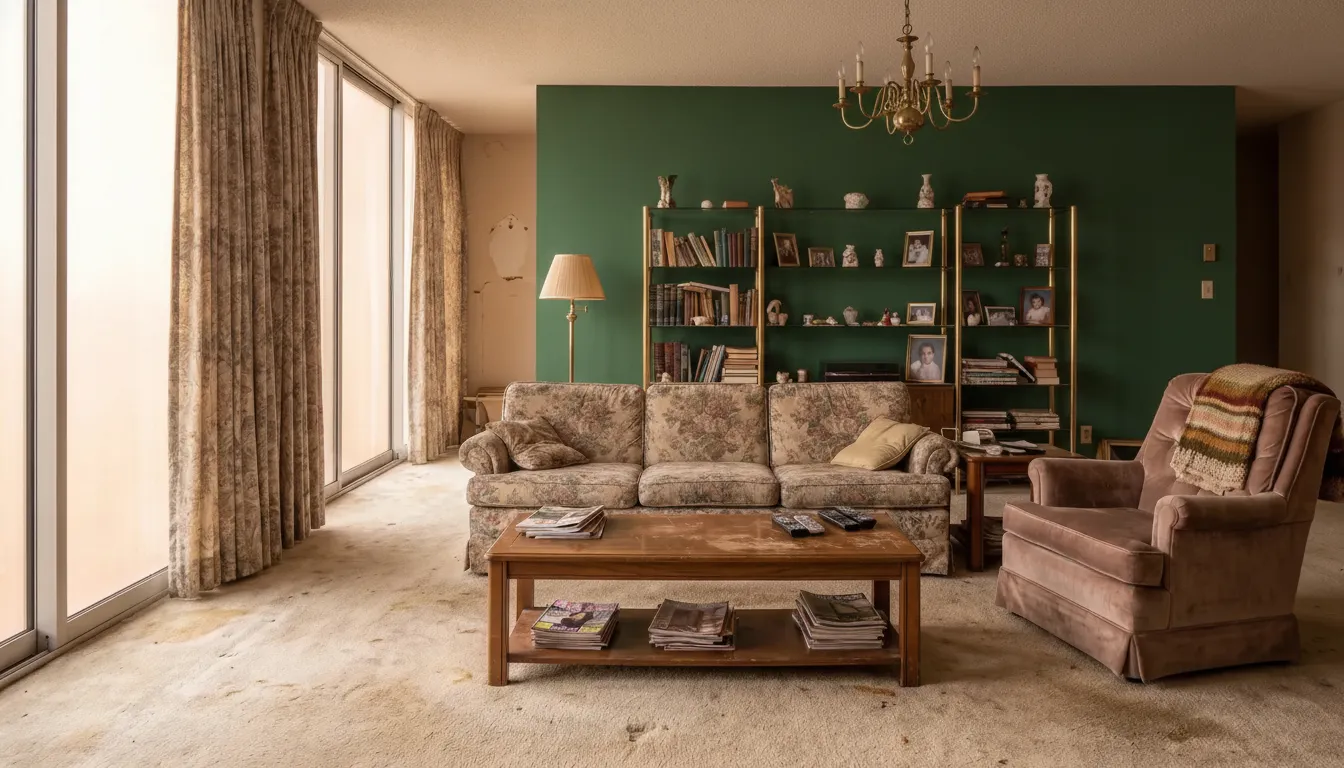 After: Green accent wall