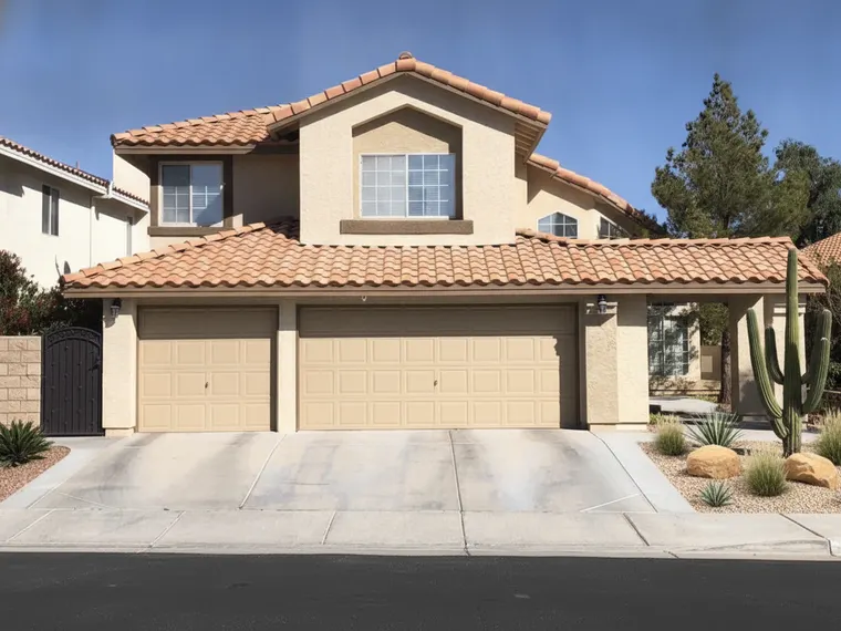 Landscaping idea: xeriscape yard with gravel and drought-tolerant planting