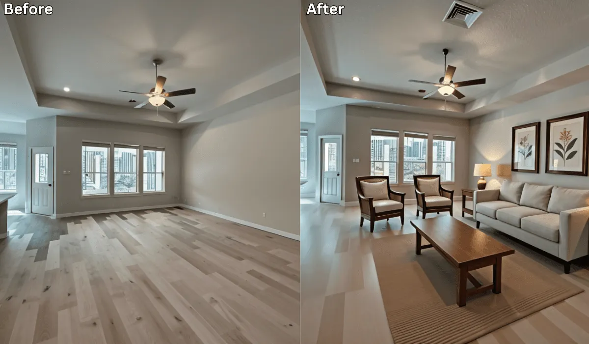 Virtual Staging Magic: See Your Living Room Transform Without Moving a Single Thing