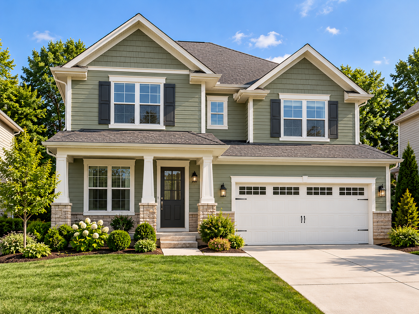 Sage Green Craftsman Colonial Home.png