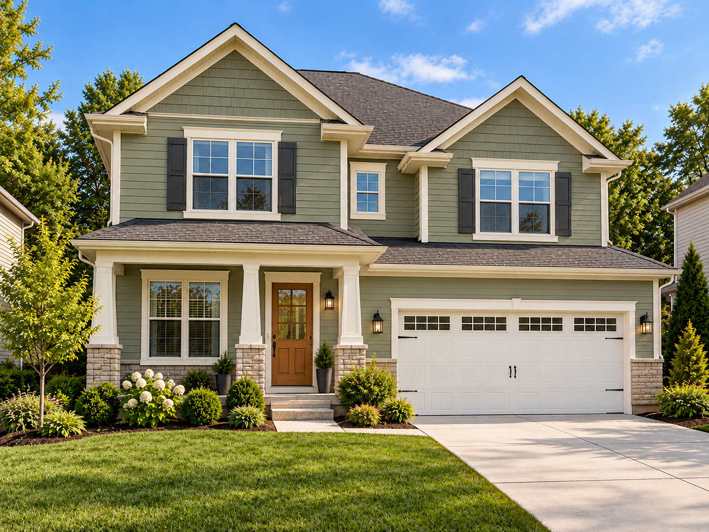 Sage Green Suburban Home Exterior.png