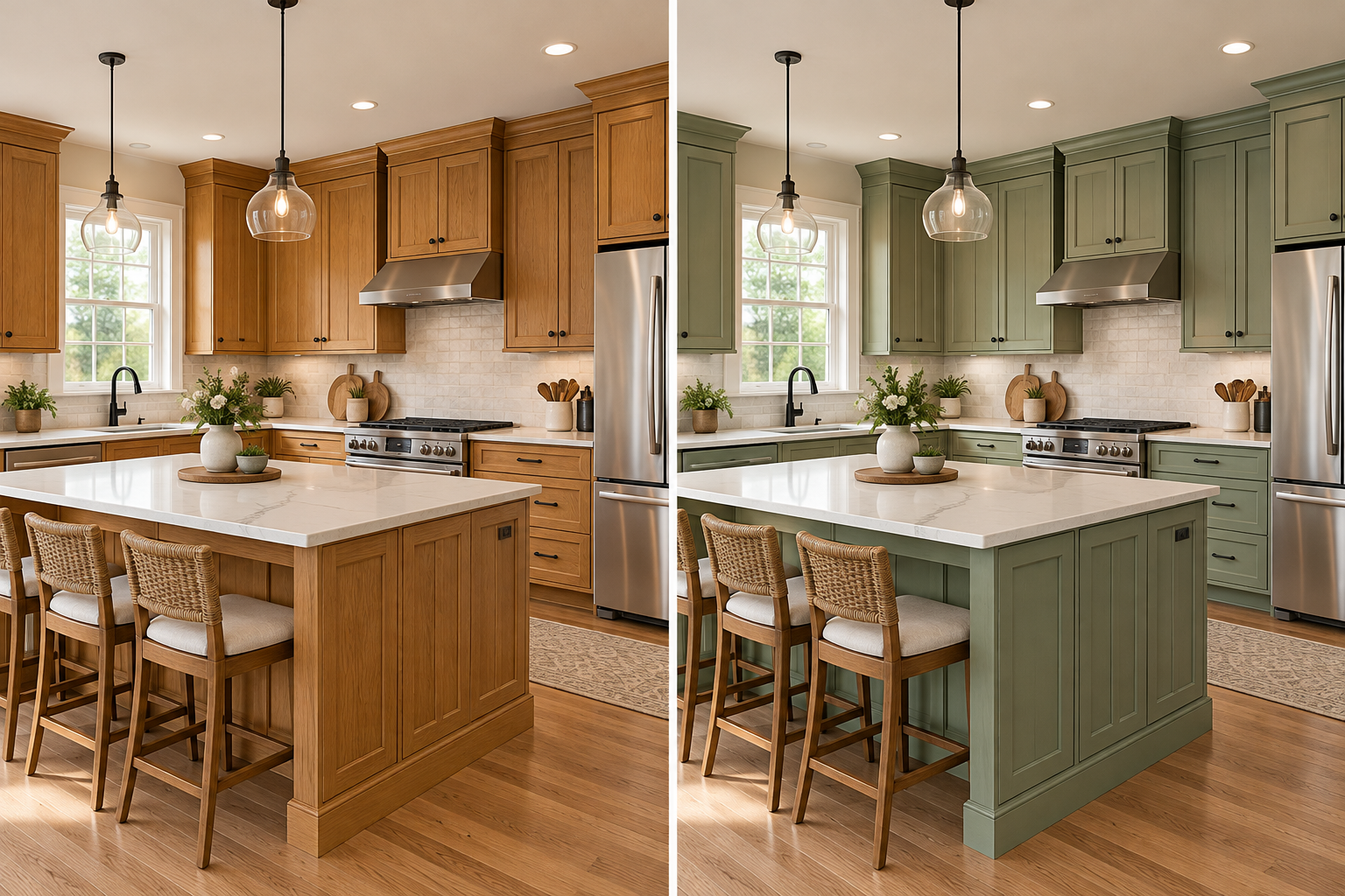 Before and After_ Sage Green Kitchen Cabinets.png