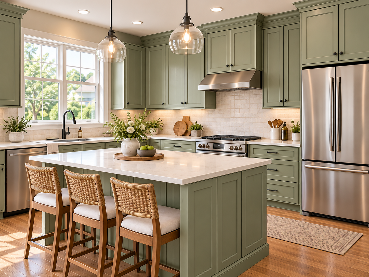 How to Change Kitchen Cabinet Colors in a Photo Before Painting