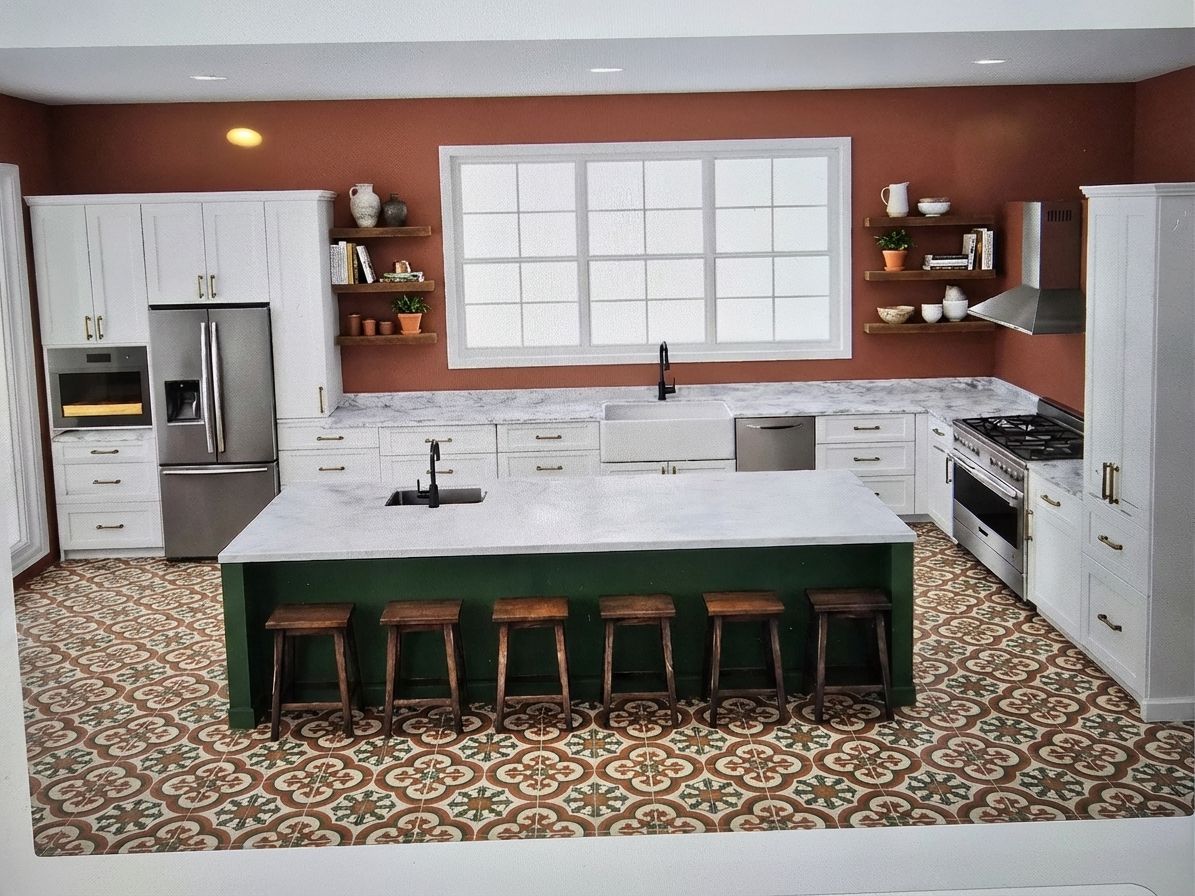 How to Make a Kitchen Without Upper Cabinets Look Intentional, Not Unfinished