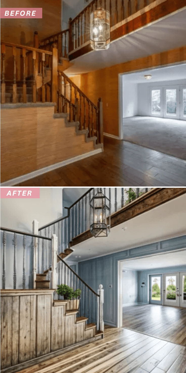 AI-generated house makeover preview from uploaded photo