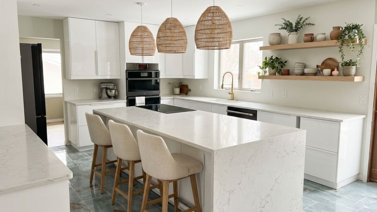 How to Warm Up a White Kitchen (Without Replacing Anything)