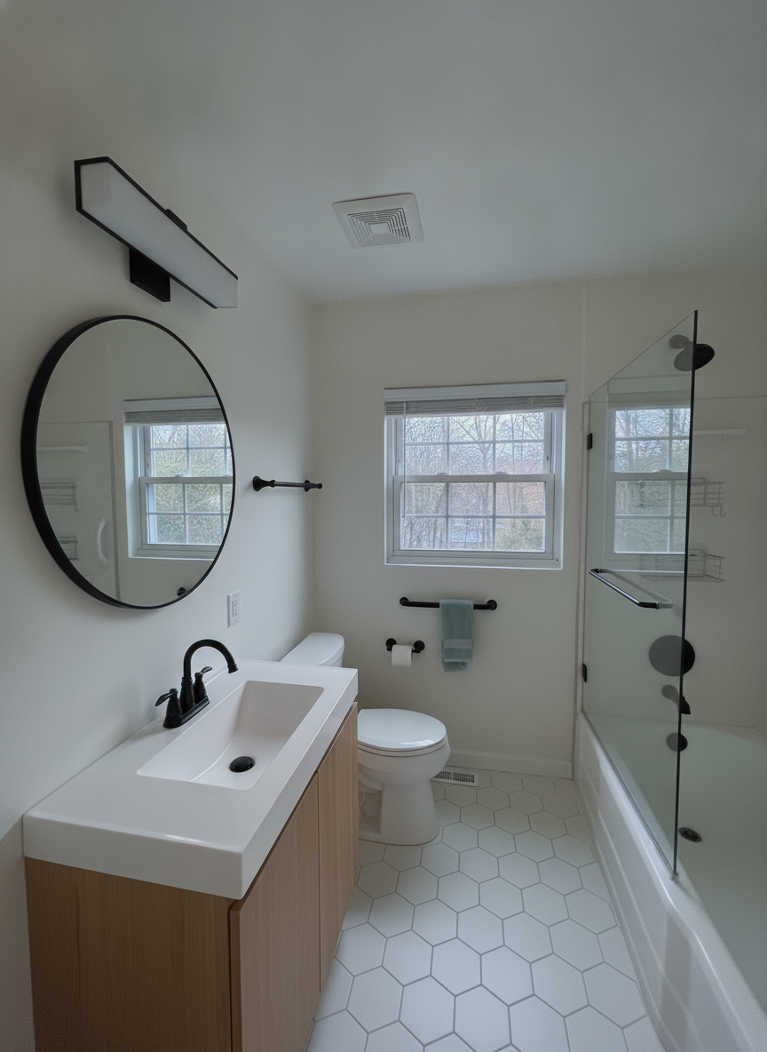 Bathroom design tool render — scandinavian