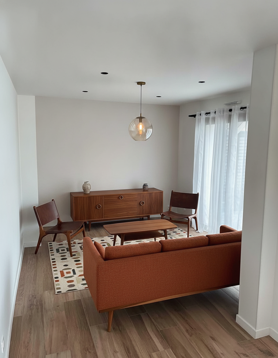 AI room design render — living rooms