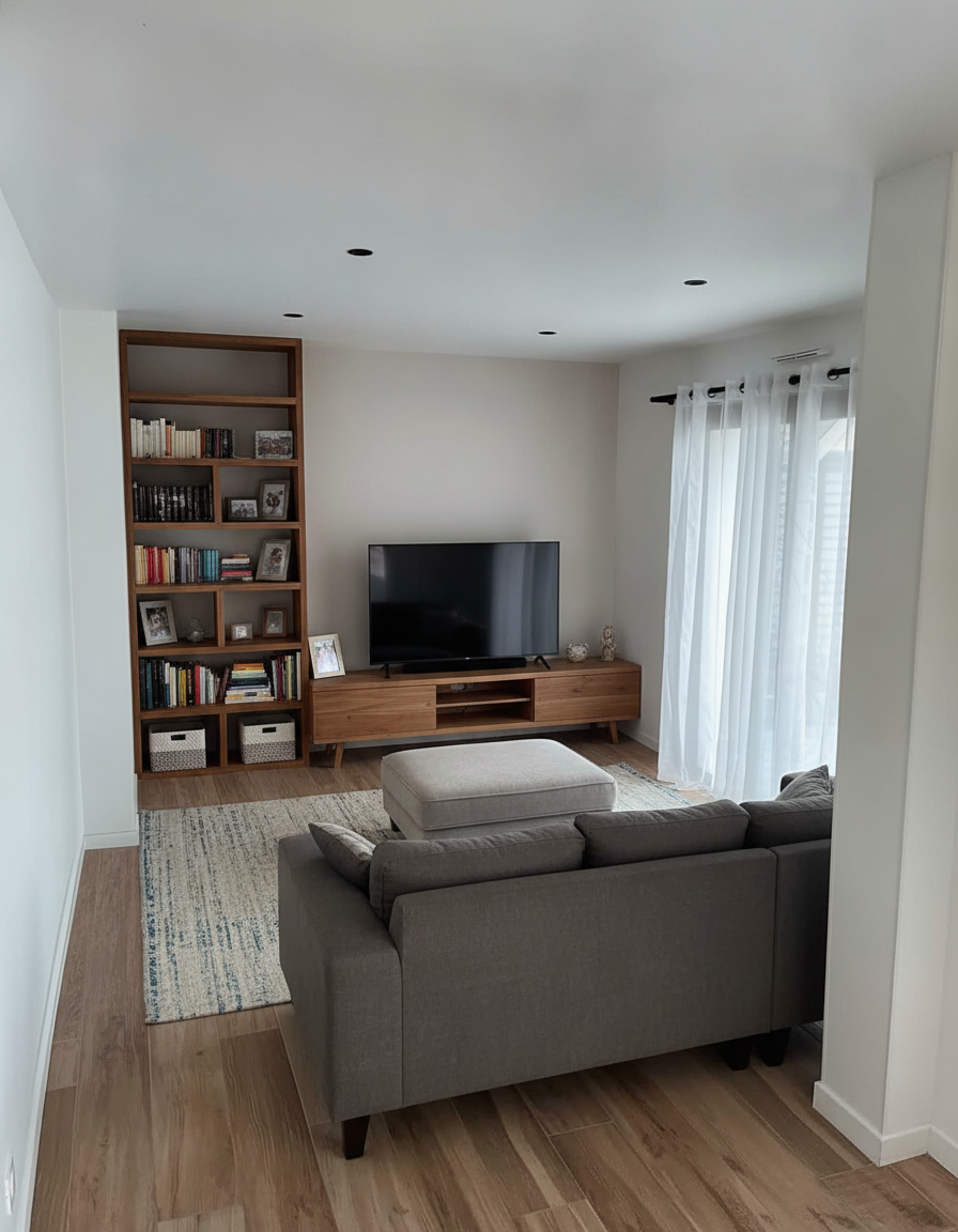 Room layout render — turn the seating to face the tv wall