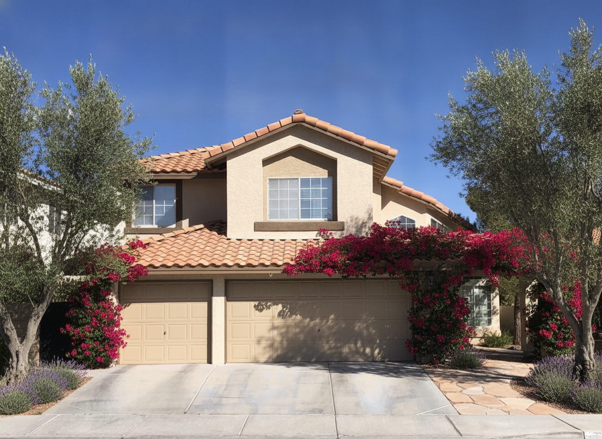 AI landscape design render — curb appeal